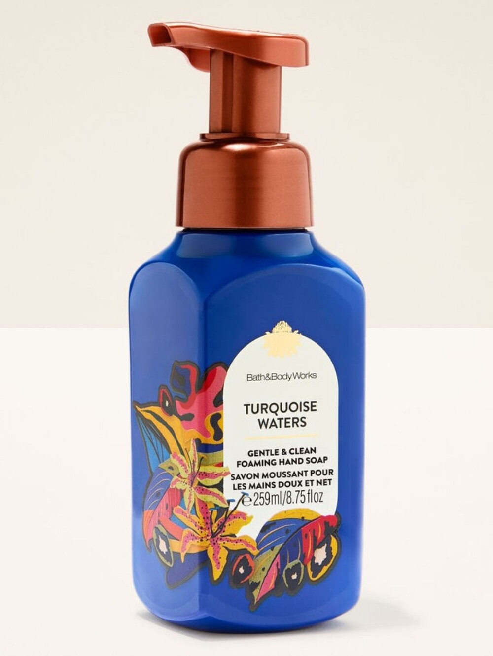 Bath & Body Works Turquoise Waters Hand Soap Blue & Rose Gold - Picture 3 of 5